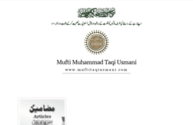 muftitaqiusmani.com