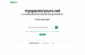 myspaceoryours.net