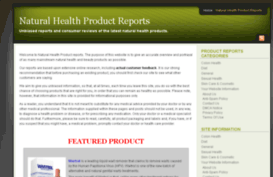 naturalhealthproductreports.com