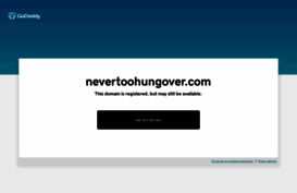 nevertoohungover.com