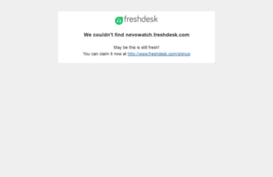nevowatch.freshdesk.com