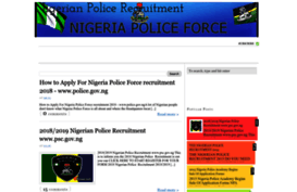 nigeriapoliceforceform.blogspot.com