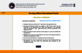 nimhansonline.in