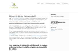 nutritiontrainingaustralia.com.au