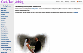 onewhitewedding.com