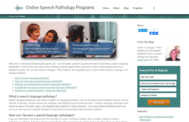 onlinespeechpathologyprograms.net
