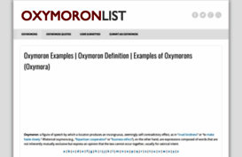 oxymoronlist.net