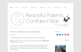 peacefulparentsconfidentkids.com