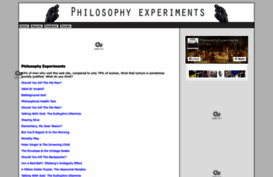 philosophyexperiments.com