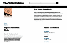pianosheetmusic.writtenmelodies.com