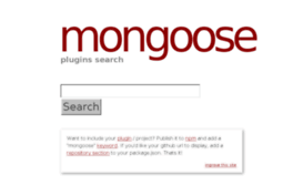 plugins.mongoosejs.com