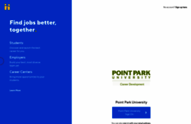 pointpark.joinhandshake.com