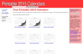 printable2015calendars.com