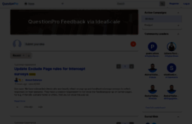 questionpro.ideascale.com