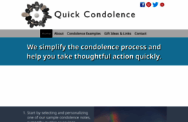 quickcondolence.com