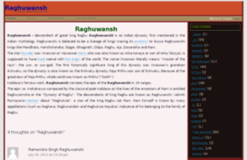 raghuwansh.com