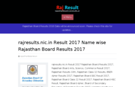 rajasthanboard.nicresults.in