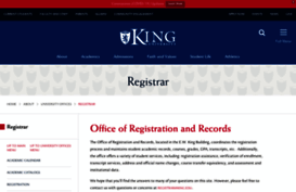 registrar.king.edu