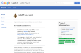 robotframework.googlecode.com