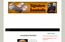 signaturebaseballs.com