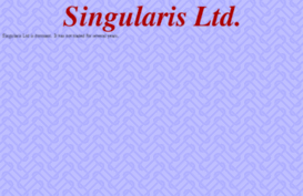 singularis.ltd.uk
