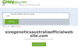 sizegeneticsaustraliaofficialwebsite.com