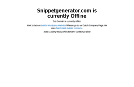 snippetgenerator.com