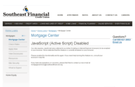 southeastfinancial.mortgagewebcenter.com