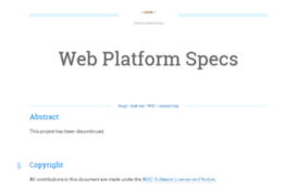 specs.webplatform.org