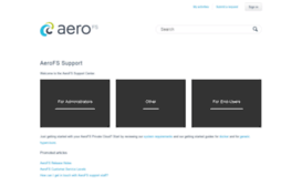 support.aerofs.com