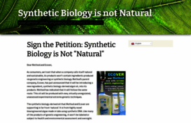 syntheticisnotnatural.com
