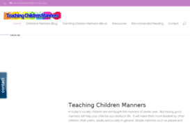 teachingchildrenmanners.com