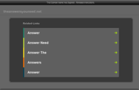 theanswersyouneed.net