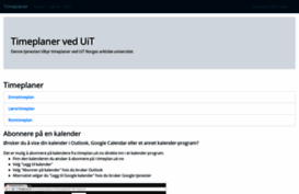 timeplan.uit.no
