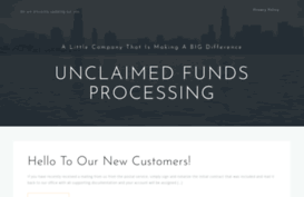 unclaimedfundsprocessing.com
