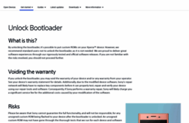 unlockbootloader.sonymobile.com