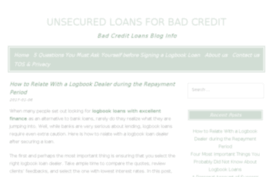 unsecuredloansforbadcreditnofeesnoguarantor.co.uk