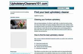 upholsterycleaners101.com
