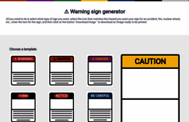 warningsigngenerator.com