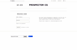 wholesale.prospectorco.com
