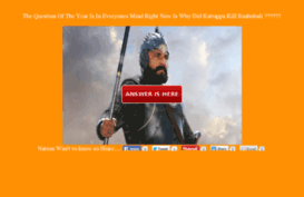 why-kattappa-kill-baahubali.com