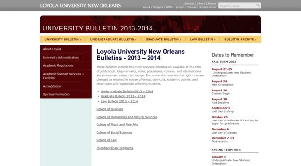 2013bulletin.loyno.edu