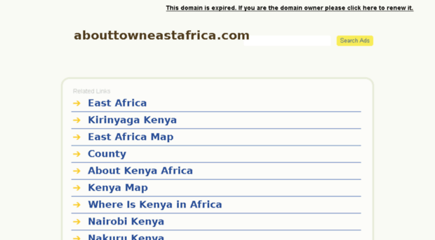 abouttowneastafrica.com