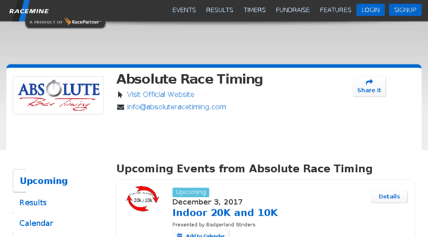 absoluteracetiming.racemine.com