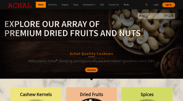 achalcashew.com