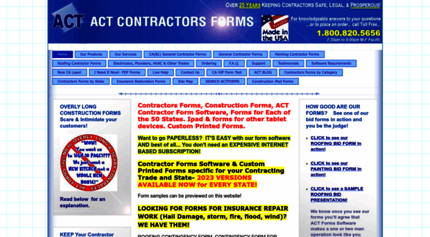 actcontractorsforms.com