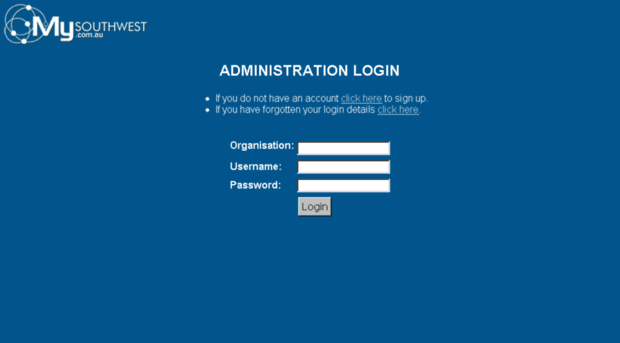 admin.mysouthwest.com.au