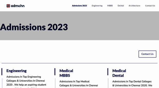 admissionsinchennai.in