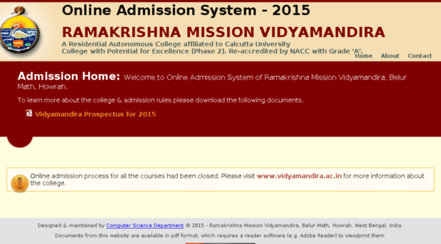 admissionvidyamandira.in