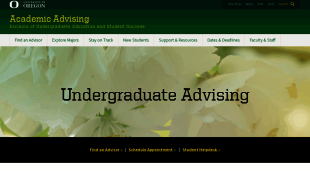 advising.uoregon.edu